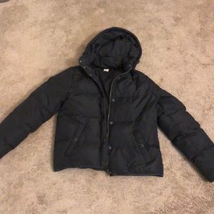 Jcrew black down jacket